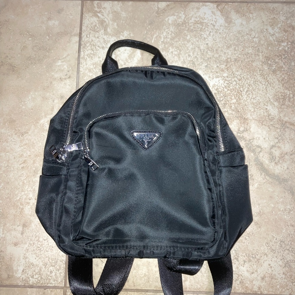 Prada Sleek Mini Black Backpack NWT - image 1
